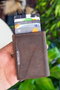 Zoozie Bags Tarjetero Smokey - Brown en Piel Auténtica
